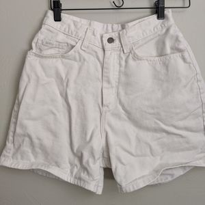 Lee White Denim Shorts